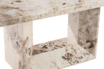 Artemis Coffee Table Mottled Mocha close view picture of the table's base