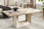 Artemis Coffee Table Mottled Mocha life style picture