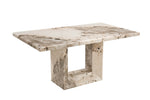 Artemis Dining Table 160 cm Mottled Mocha top view picture