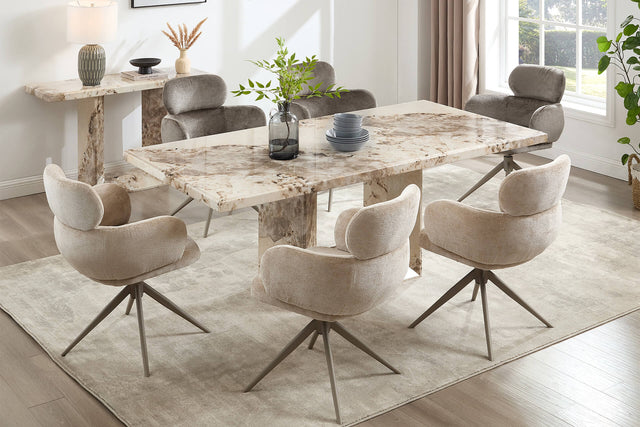 Artemis Dining Table 200 cm Mottled Mocha
