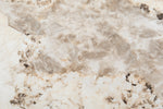Artemis Lamp Table Mottled Mocha close view picture oft the marble pattern
