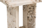 Artemis Lamp Table Mottled Mocha close view picture of the tables base