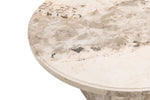 Artemis Round Dining Table 130 cm Mottled Mocha close view picture of the tables top