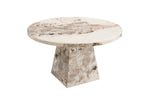 Artemis Round Dining Table 130 cm Mottled Mocha top view picture