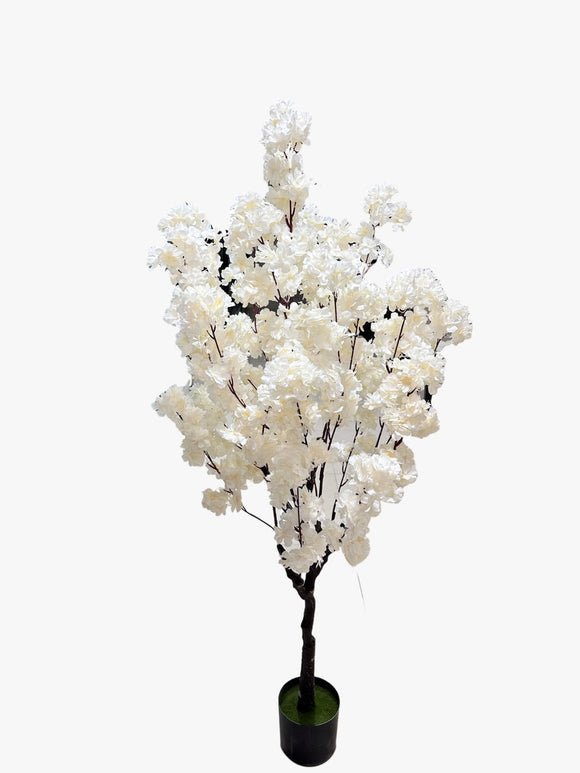 Artificial LED Lit Blossom Tree Decoration White picture on the white background