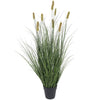 Artificial Cattail Onion Grass Bonsai