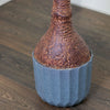 Artificial Yucca Tree 120cm picture of the grey ceramic pot and a root