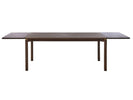 Arun Extension Dining Table 95x180 cm front view picture of extendes table on the white background