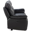 Ashby 2 Seater Sofa Electric Recliner Black side view picture