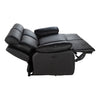 Ashby 3 Seater Sofa Electric Recliner Black fully reclined sofa