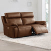 Ashby 3 Seater Sofa Electric Recliner Tan life style picture
