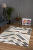 Asher Geometric Rug Grey-Beige perfect suit for bedrooms or living rooms