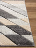 Asher Geometric Rug Grey-Beige picture of the corner