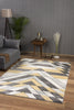 Asher Geometric Rug Grey-Mustard perfect for bedroom and living rooms