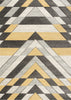 Asher Geometric Rug Grey-Mustard picture of the rug design