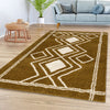 Ashton Geometric Rug 04 Mustard Cream lifestyle picture