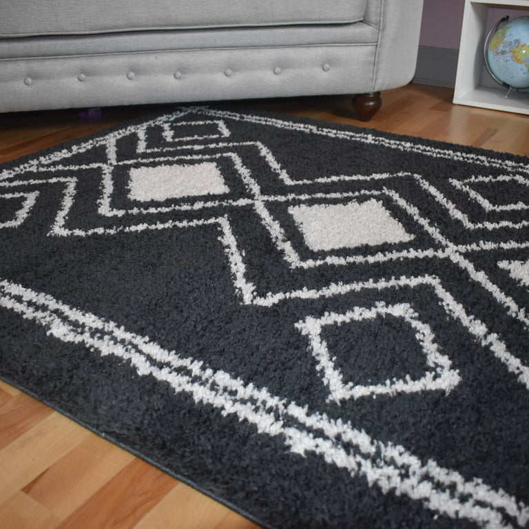 Ashton Geometric Rug Grey 05