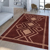 Ashton Geometric Rug Ivory Orange 01 life style picture