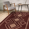 Ashton Geometric Rug Ivory Orange 01 perfect suit for bedrooms and living rooms