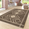 Ashton Geometric Rug Taupe Beige  lifestyle picture