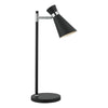Ashworth Table Lamp Matt Black woth polised chrome detailing