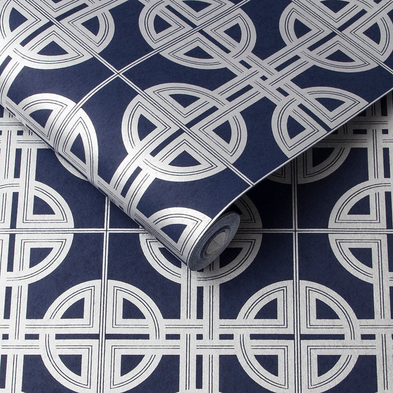 Graham & Brown Asian Lattice Sky Wallpaper