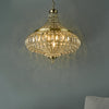 Asmara 6 Light Pendant Antique Brass Crystal life style picture