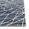 Aspire Abstract Rug 104 Dark Blue picture of the corner