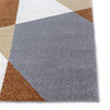 Aspire Geometric Rug 107 Terracotta picture of the corner