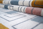 Aspire Geometric Rug Coral picture of the colors