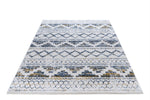 Aspire Geometric Rug Silver horizontal view
