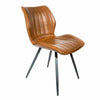 Elevate dining with the Asti Chair in Tan Leather.
