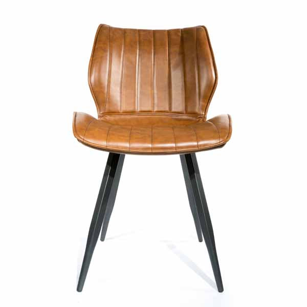 Asti Dining Chair Leather Tan