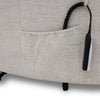 Astoria Dual Motor Lift & Tilt Chair Beige close view picture of the side pocket