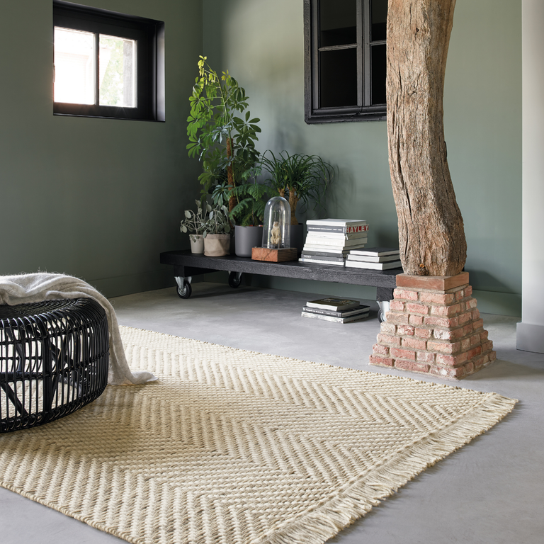 Brink & Campman Atelier Twill Scandinavian Rug Oyster
