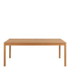 Atlantic Extension Dining Table Oak close view font photo