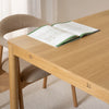 Atlantic Extension Dining Table Oak life style close view photo
