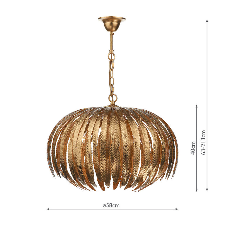 Atticus 5 Light Pendant Gold - Luxury Pendant Light for Home Decor