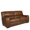 Aurora Italian Leather 2 Seater Sofa Tan picture on the white background
