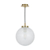 Avari 1 Light Pendant Satin Brass picture on the white background