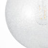 Avari 1 Light Pendant Satin Brass close view picture of the frosted glass shade