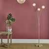 Avari 3 Light Floor Lamp Satin Brass life style picture