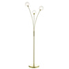 Avari 3 Light Floor Lamp Satin Brass picture on the white background
