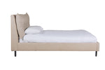Avery Boucle Double Bed with Latte finish.
