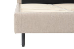 Pillow Style Headboard Latte 4'6" Double Bed.