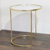 Avery Nest of 2 Side Tables Gold with metal frame