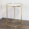 Avery Nest of 2 Side Tables Gold tables with mirrored top