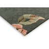 Laura Ashley Aylworth Trail Floral Rug Fern Green hand-tufted rug with a cut low-high pile