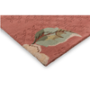 Laura Ashley Aylworth Trail Floral Rug Terracotta Orange hand-tufted rug with a low-high cut pile