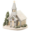Aynsley Christmas Church LED Figurine picture on the white background